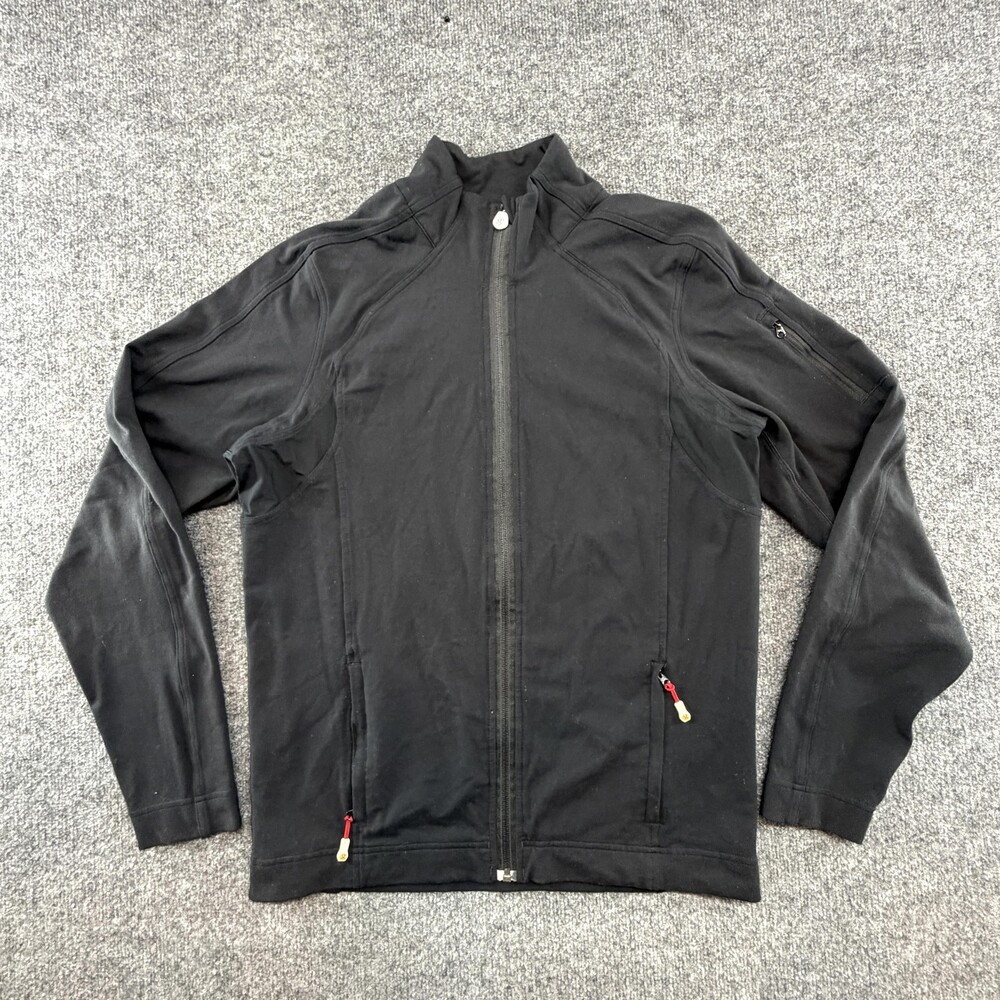 Lululemon Jacket Mens Small Black Full Zip Athletic Running Stretch Pockets